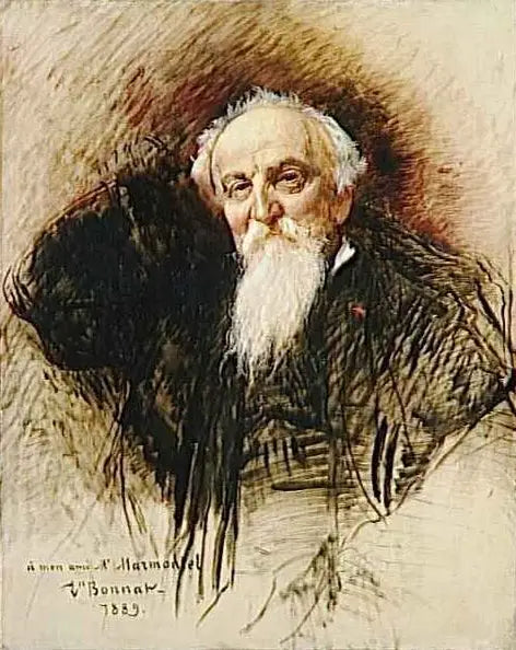 Retrato de Antoine François Marmontel (1816-1898), pianista, compositor y musicólogo francés - Léon Bonnat