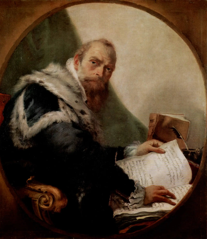 Retrato de Antonio Riccobono - Giovanni Battista Tiepolo