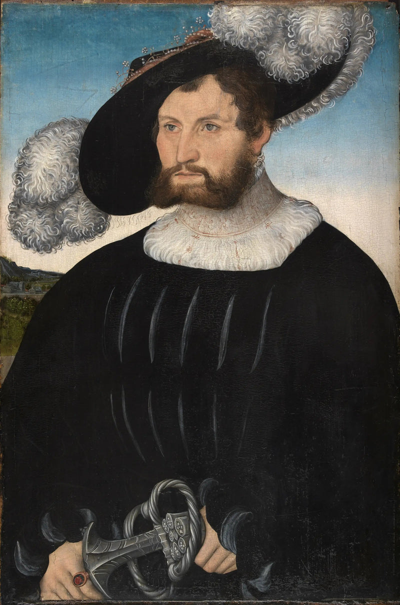 Retrato de A. de Rechenberg - Lucas Cranach el Viejo