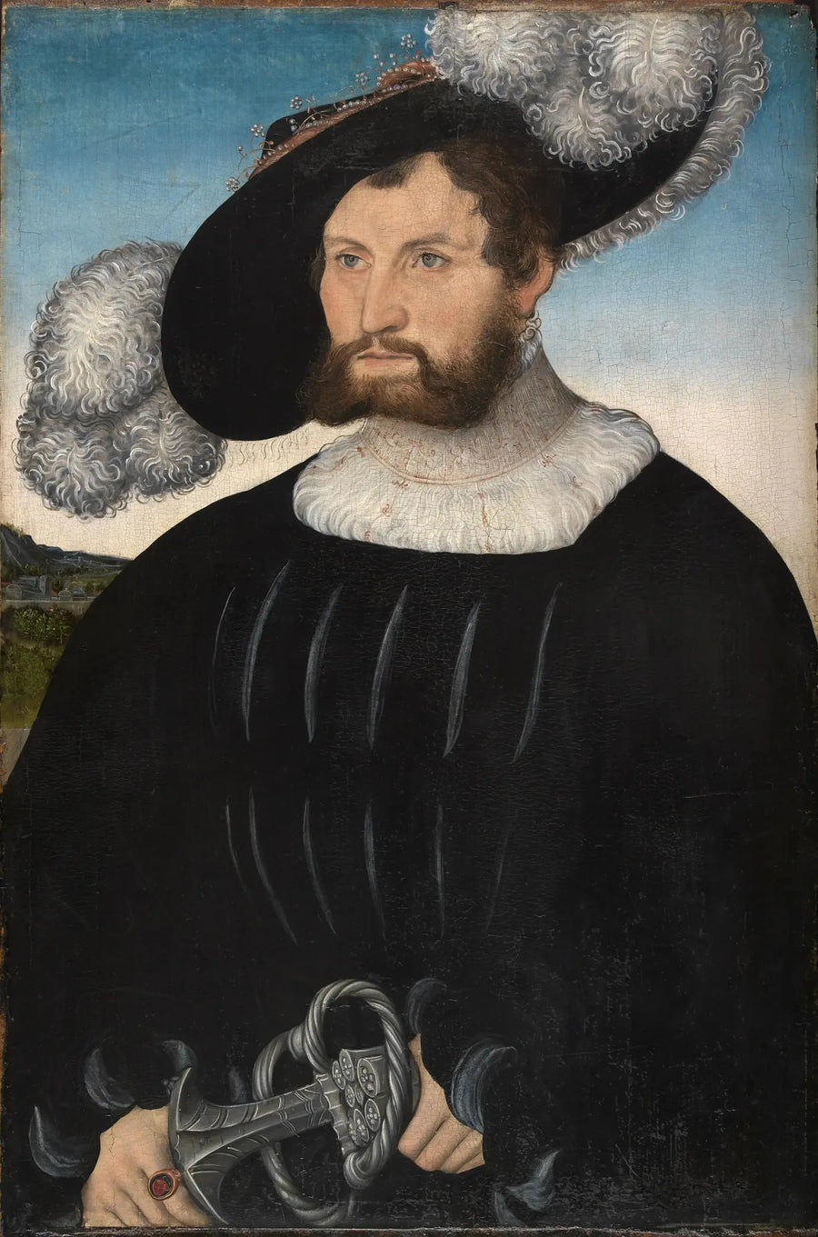 Retrato de A. de Rechenberg - Lucas Cranach el Viejo