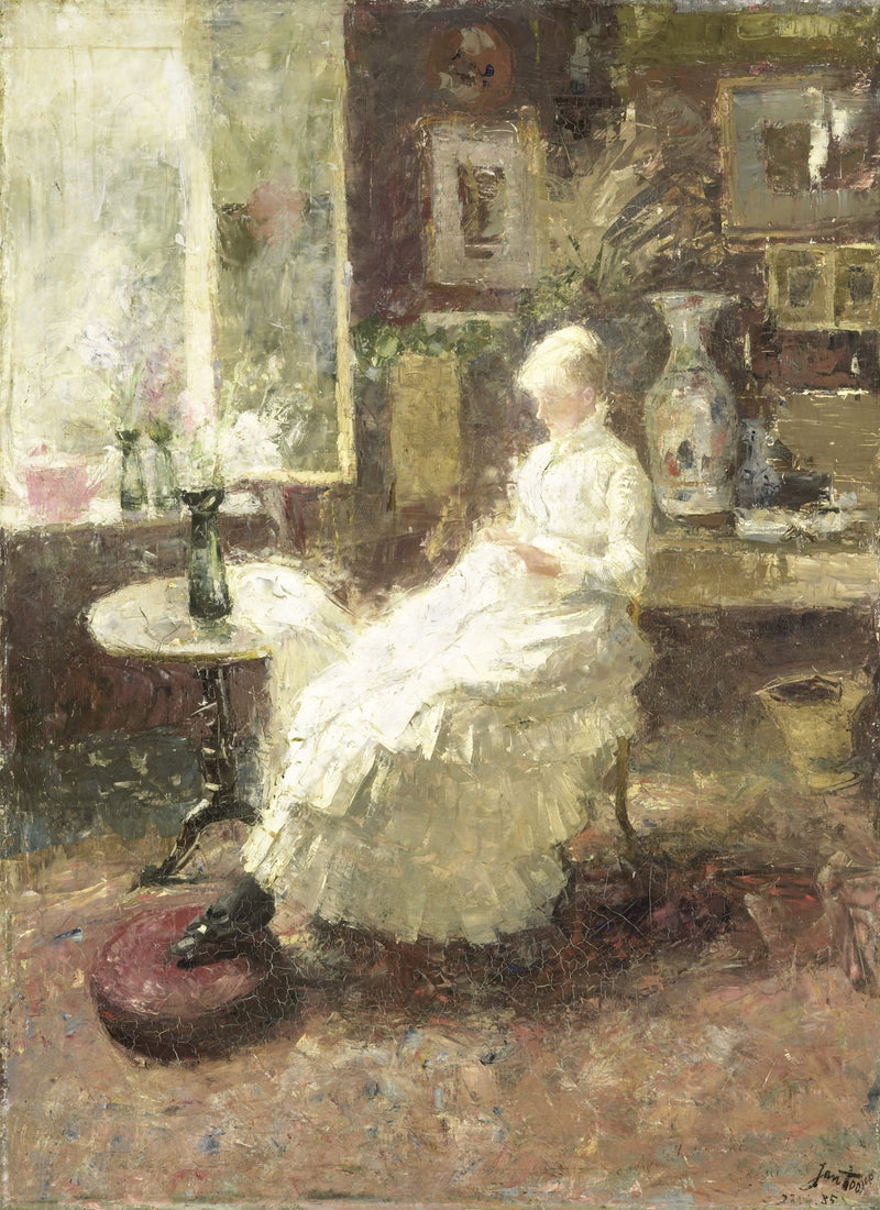 Retrato de Annie Toorop-Hall en Lissadell, en Surrey - Jan Toorop
