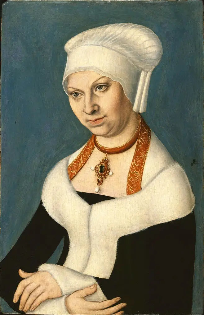 Retrato de Barbara, duquesa de Sajonia (1478-1534), Galería de Pinturas de Berlín - Lucas Cranach el Viejo