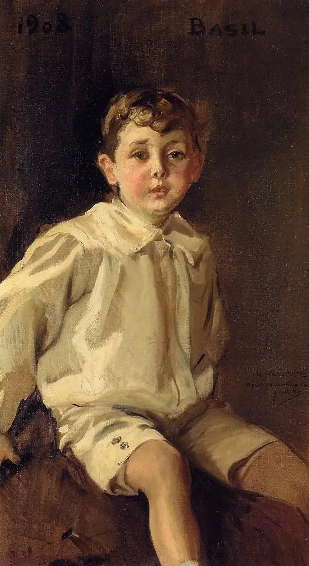 Retrato de Basil Mundy - Joaquín Sorolla