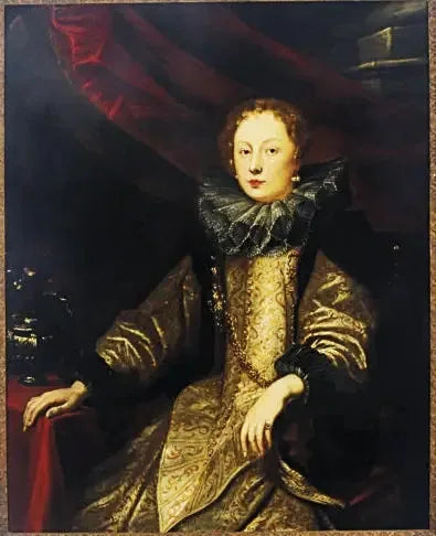 Retrato de Battina Balbi, esposa de Marcello Durazzo (1593-1632) - Antoine van Dyck