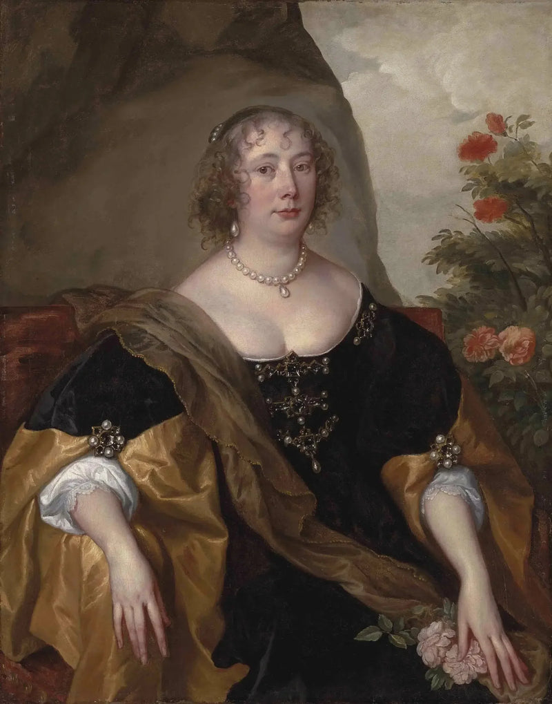 Retrato de Beatriz, condesa de Oxford - Antoine van Dyck