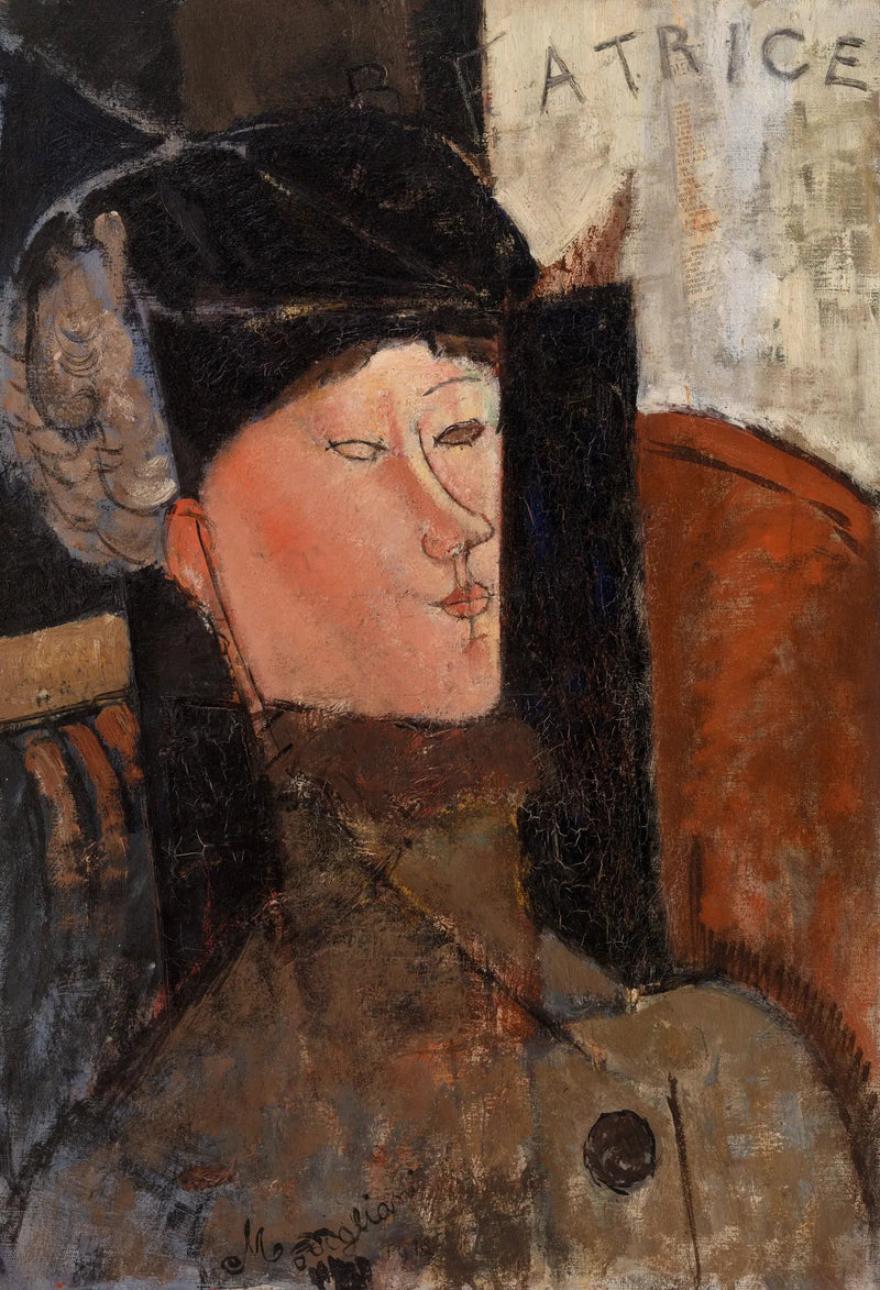 Retrato de Béatrice Hastings (Modigliani, Filadelfia) - Amedeo Modigliani