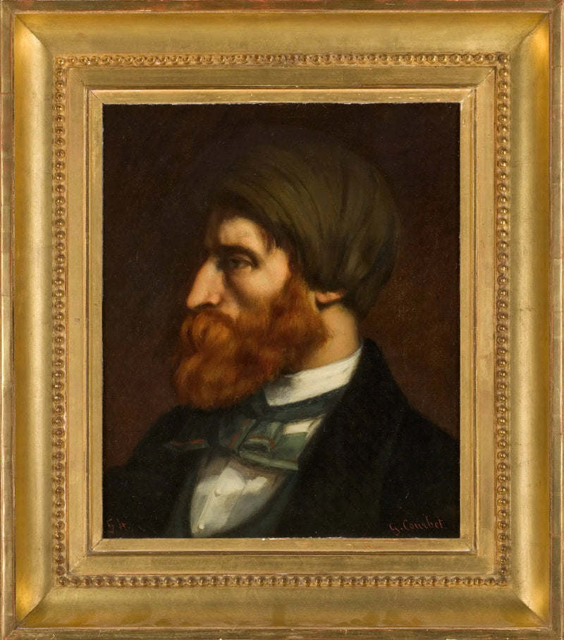 Retrato de Bruyas de perfil, 1854 - Gustave Courbet