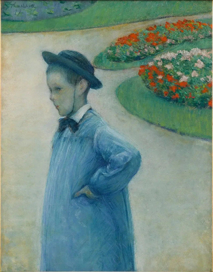Retrato de Camille Daurelle en el jardín de Yerre - Gustave Caillebotte
