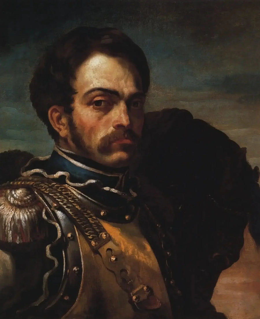 Retrato de carabinero - Théodore Géricault