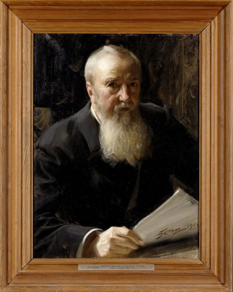 Retrato de Carl Fredrik Liljevalch - Anders Zorn