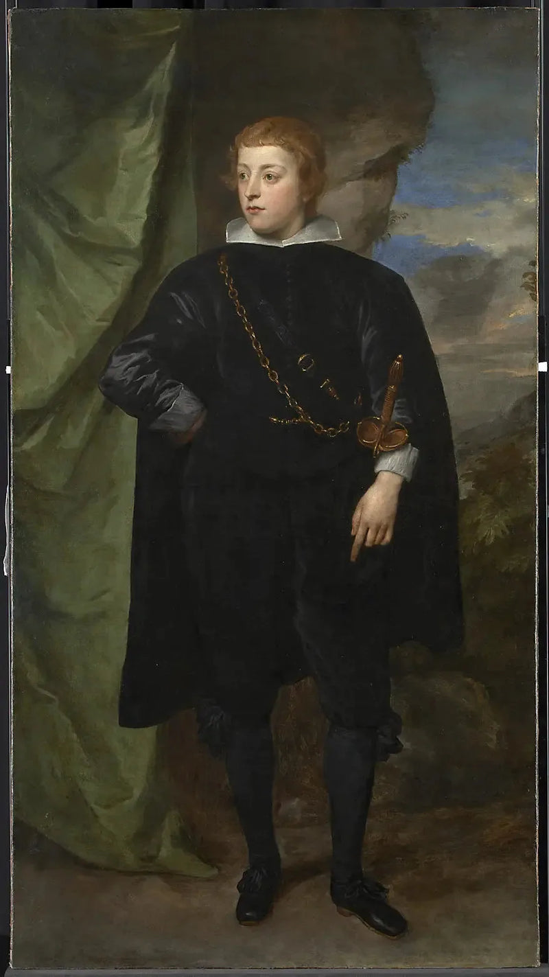 Retrato de Carlo Emanuele d'Este, marqués de Borgomanero (1622-1695) - Antoine van Dyck
