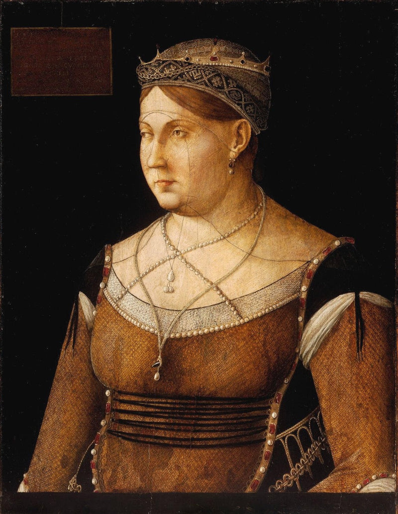 Retrato de Catalina Cornaro, reina de Chipre - Gentile Bellini