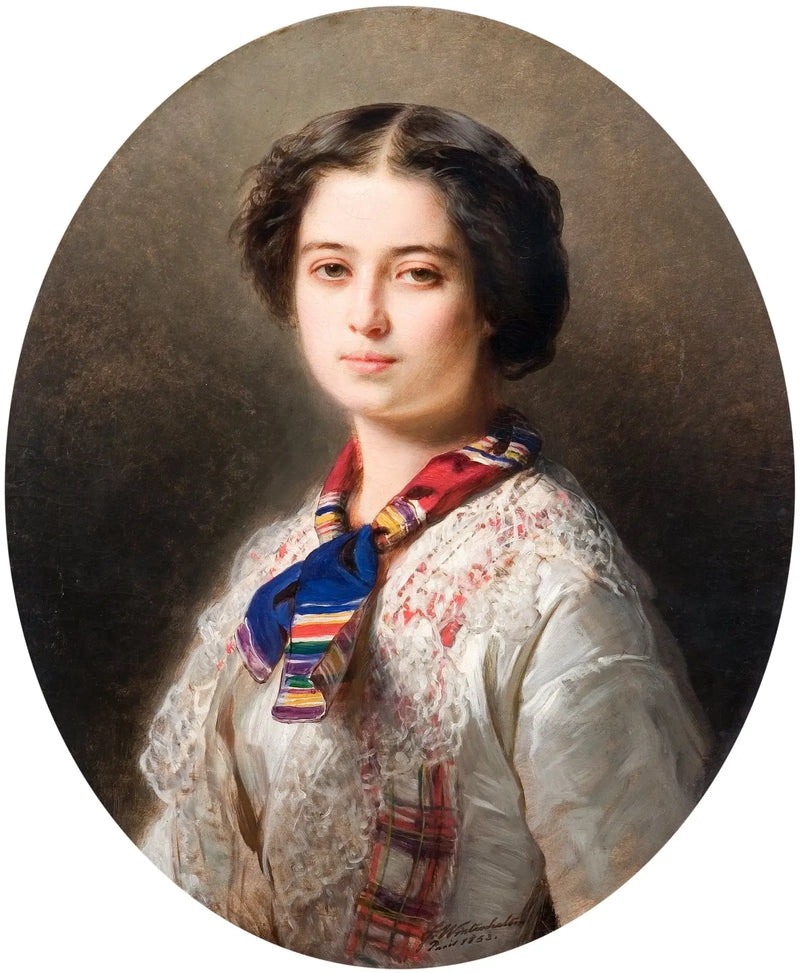 Retrato de Cecylii Lubomirskiej de Zamoyski (1831-1904) - Franz Xaver Winterhalter