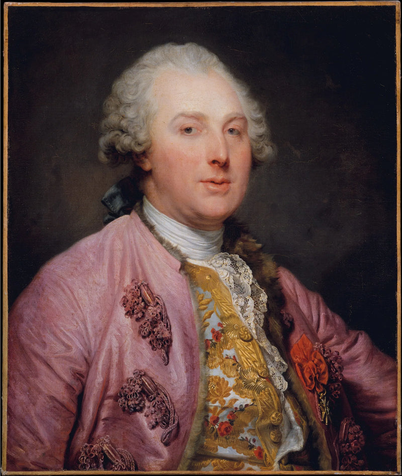 Retrato de Charles Claude de Flahaut de La Billarderie (Conde d'Angiviller) - Jean-Baptiste Greuze