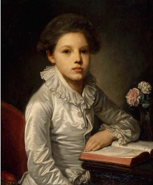 Retrato de Charles-Étienne de Bourgevin de Vialart, conde de Saint-Morys, niño - Jean-Baptiste Greuze