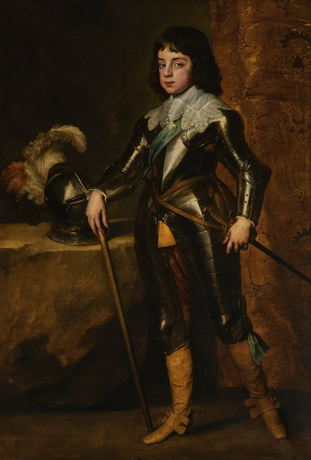 Portrait de Charles II en prince de Galles - Antoine van Dyck image 1 copie peinte à la main à l’huile