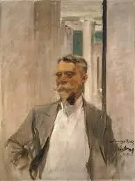 Retrato de Charles M. Kurtz, director fundador de la Albright Art Gallery (1905-1909) - Joaquín Sorolla