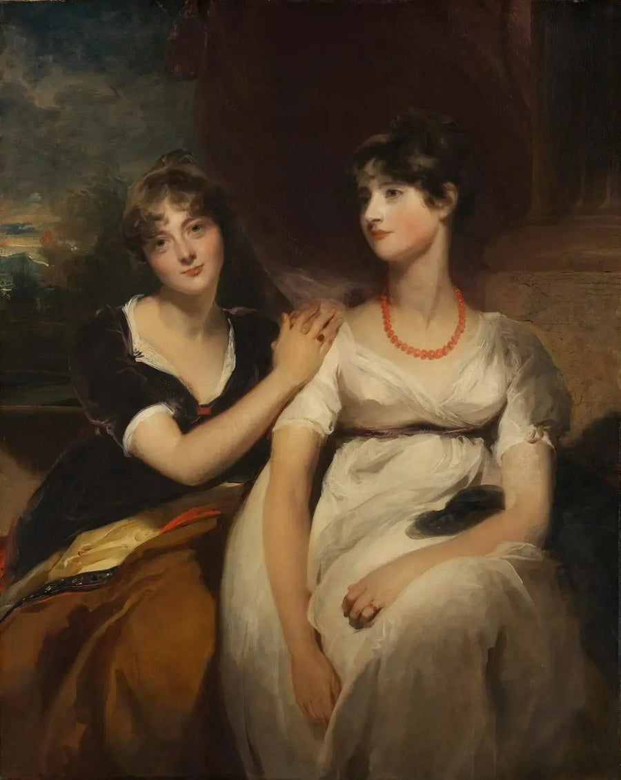 Retrato de Charlotte y Sarah Carteret-Hardy - Thomas Lawrence