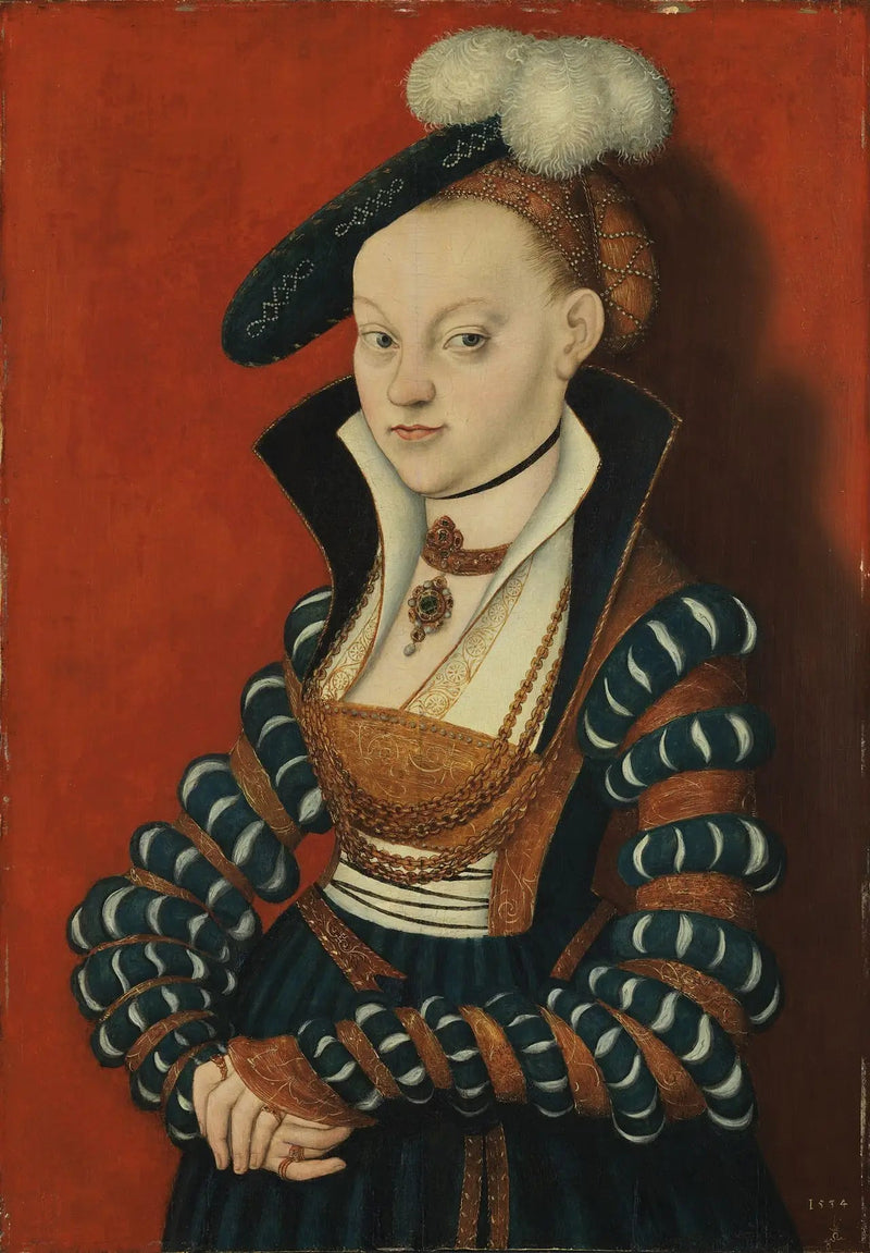 Retrato de Christiane von Eulenau - Lucas Cranach el Viejo