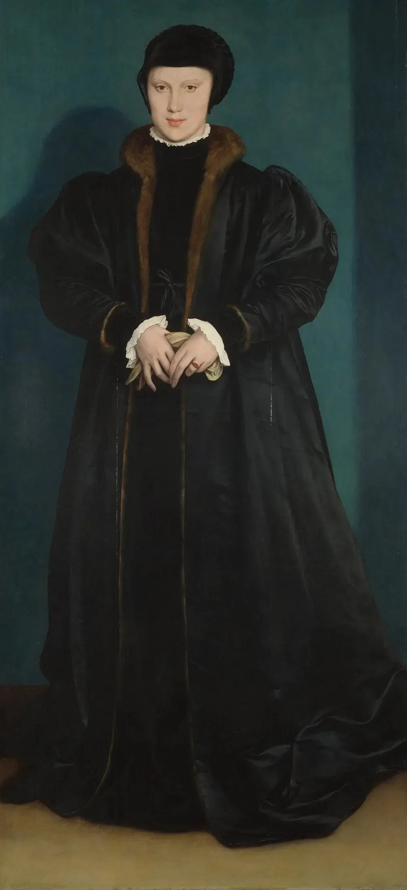 Retrato de Cristina de Dinamarca - Hans Holbein el Joven
