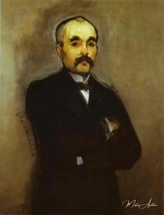 Portrait de Clemenceau - Edouard Manet - Reproductions de tableaux et peintures haut de gamme