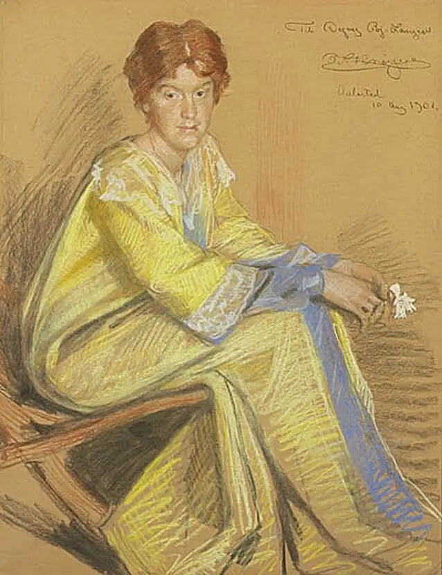 Retrato de Dagny Bjørnson Langen. - Peder Severin Krøyer