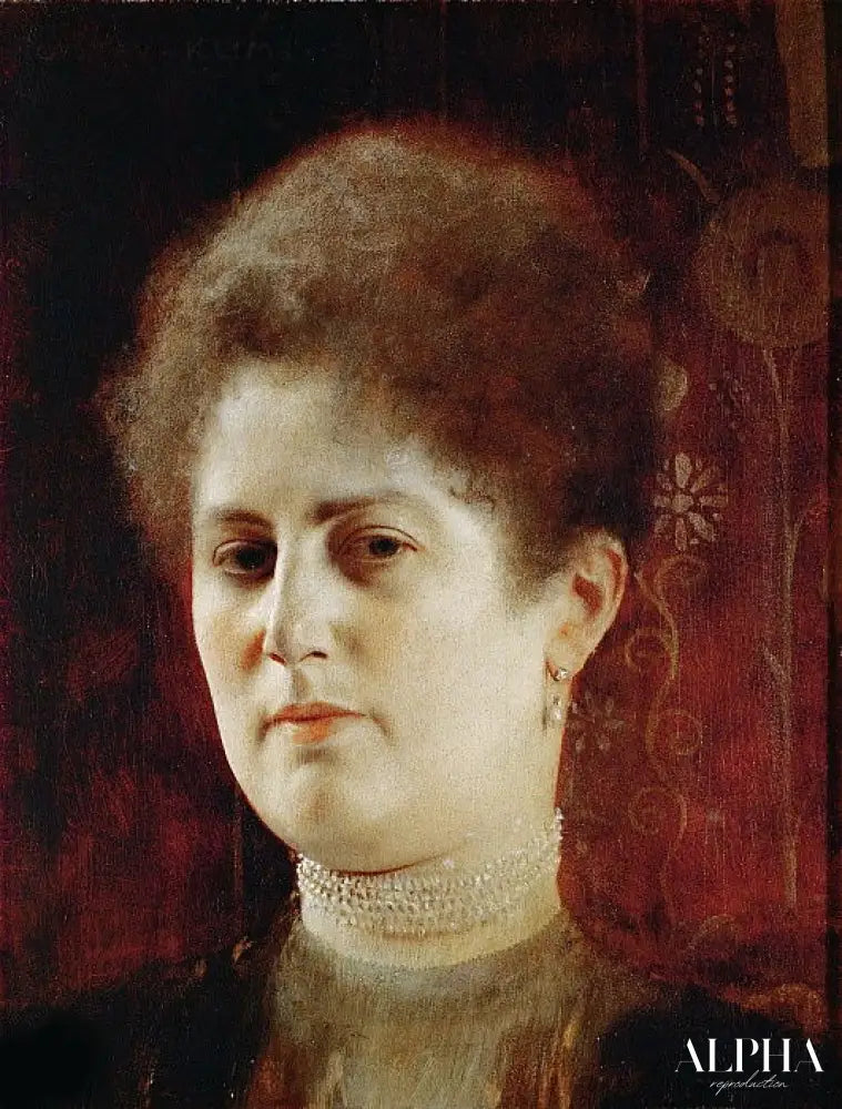 Portrait de dame (Mme Heymann) - Gustav Klimt - Reproductions de tableaux et peintures haut de gamme