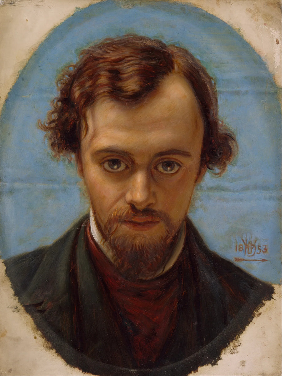 Retrato de Dante Gabriel Rossetti a los 22 años - William Holman Hunt
