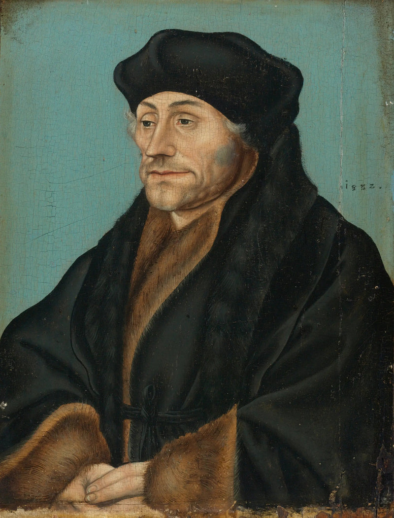 Retrato de Desiderius Erasmus - Lucas Cranach el Viejo