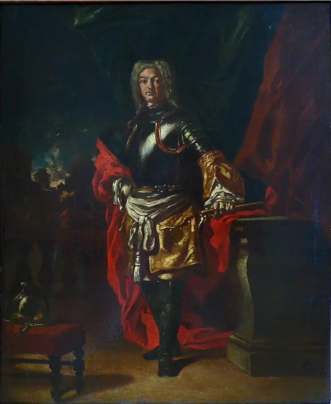 Retrato de Diego d'Aragona Pignatelli con uniforme de general cuirassier - Francesco Solimena