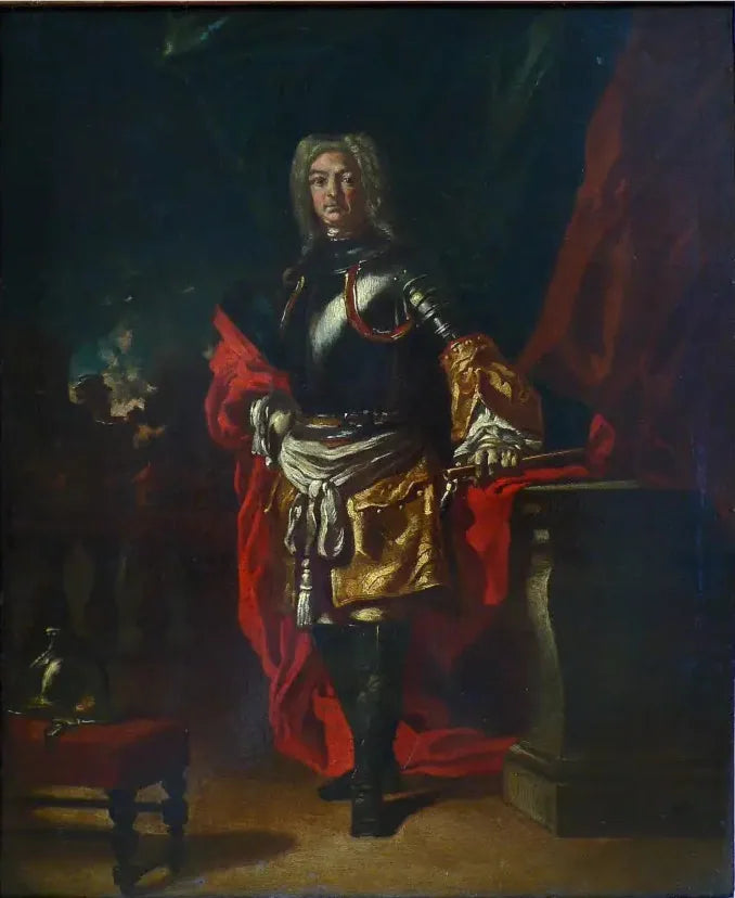 Retrato de Diego d'Aragona Pignatelli con uniforme de general cuirassier - Francesco Solimena