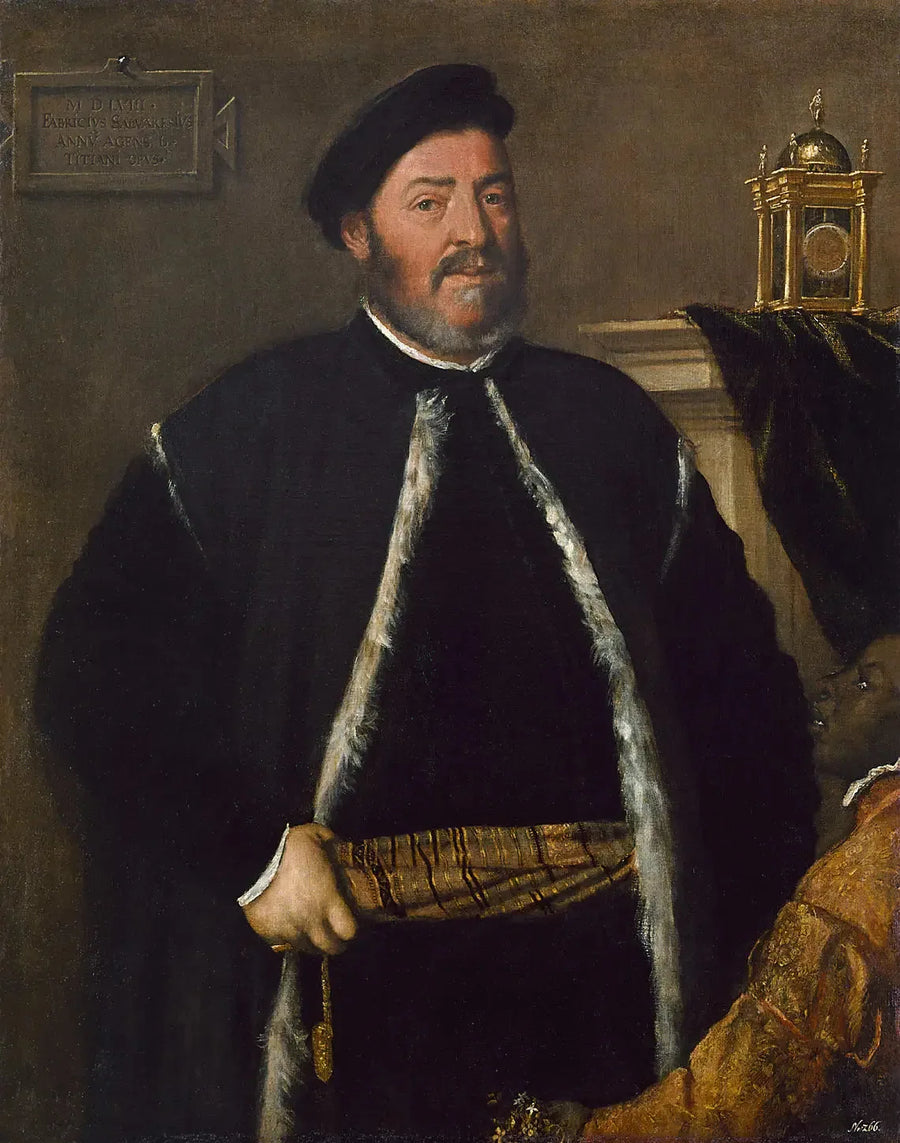 Retrato de Fabrizio Salvaresio - Tiziano