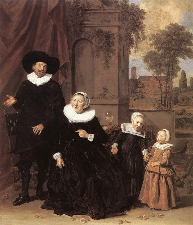 Retrato de familia en un paisaje - Frans Hals