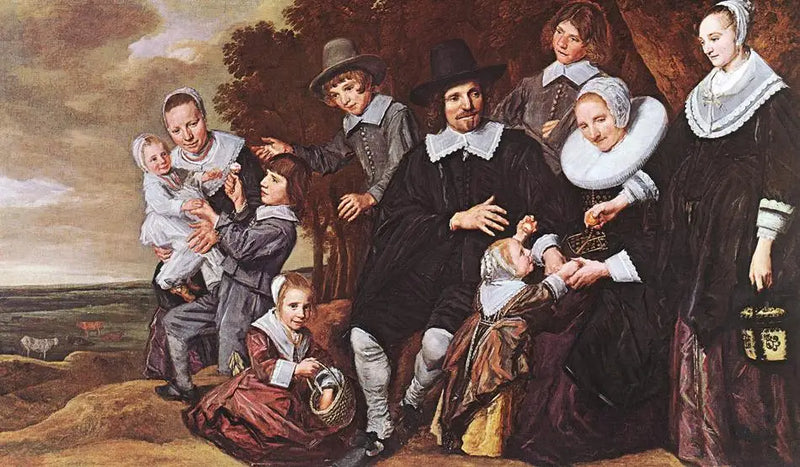 Retrato de familia en un paisaje - Frans Hals