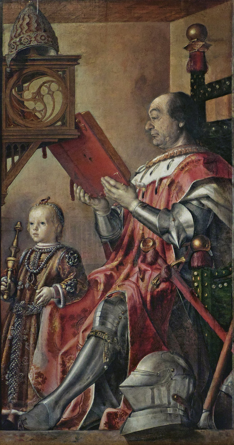 Retrato de Federico da Montefeltro y su hijo Guidobaldo - Pedro Berruguete