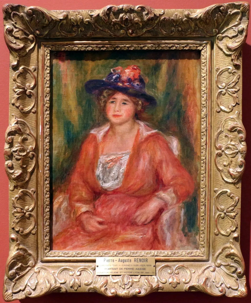 Retrato de mujer sentada - Pierre-Auguste Renoir