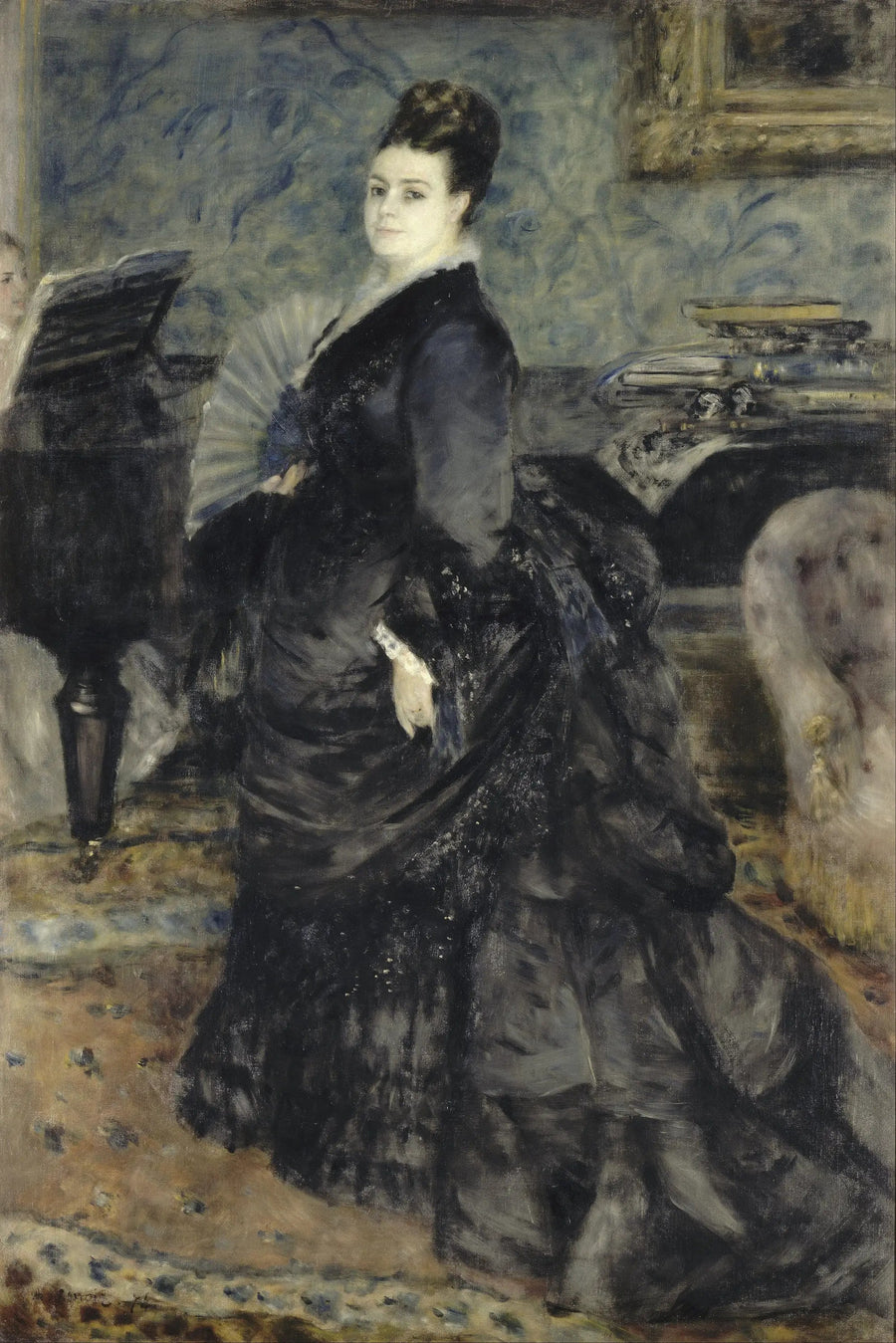 Retrato de mujer, llamado de Mme Georges Hartmann - Pierre-Auguste Renoir