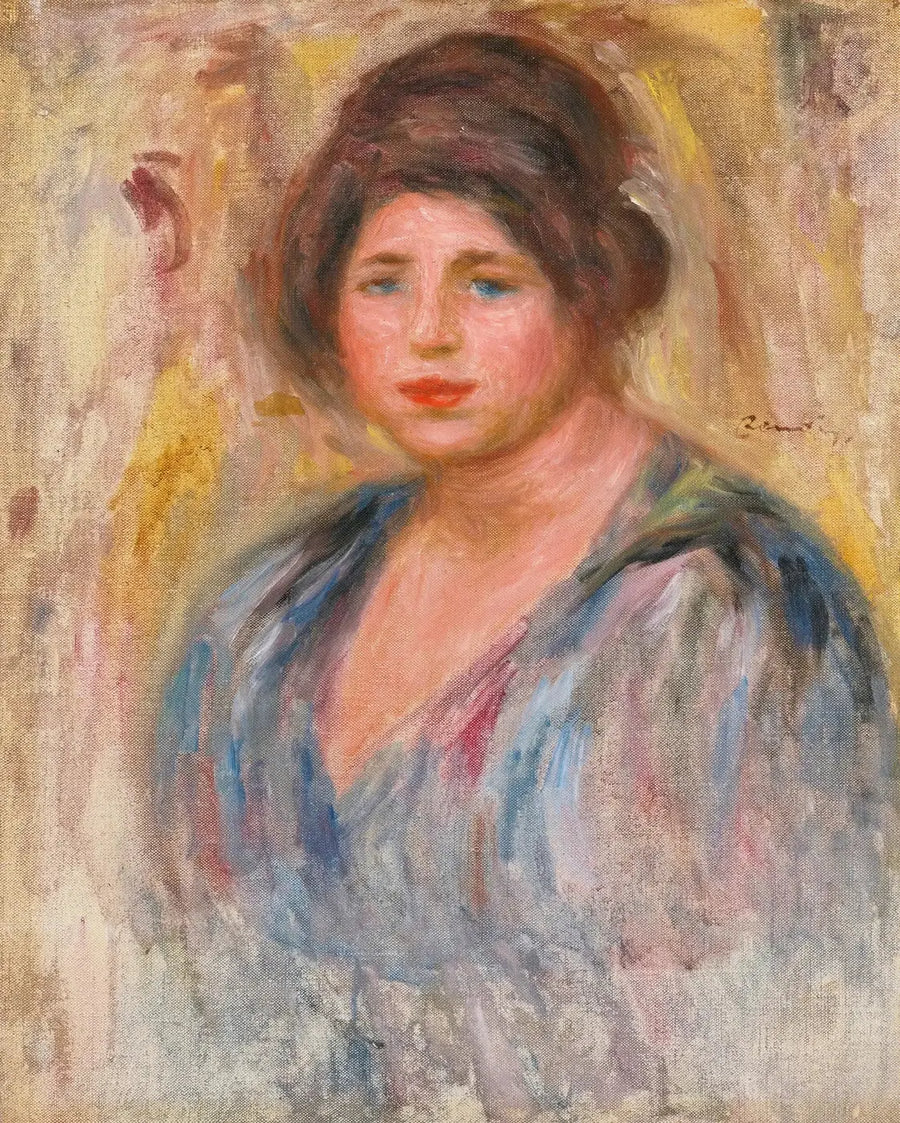 Retrato de mujer (Gabrielle Renard) - Pierre-Auguste Renoir