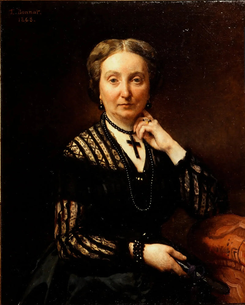Retrato de mujer (P2688) - Léon Bonnat