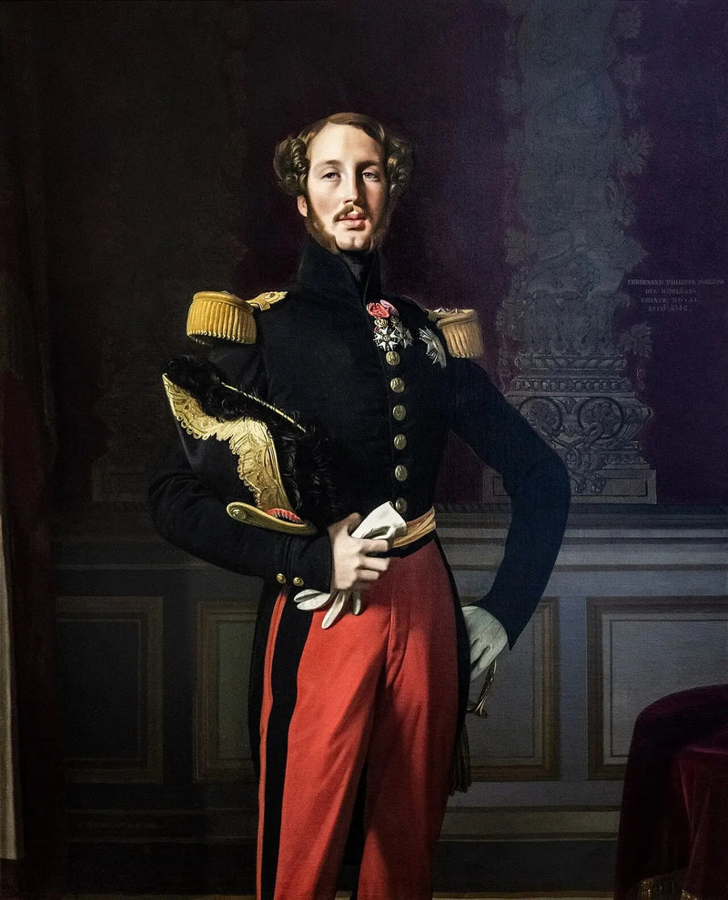 retrato de Ferdinand-Philippe, duque de Orleans - Jean-Auguste-Dominique Ingres