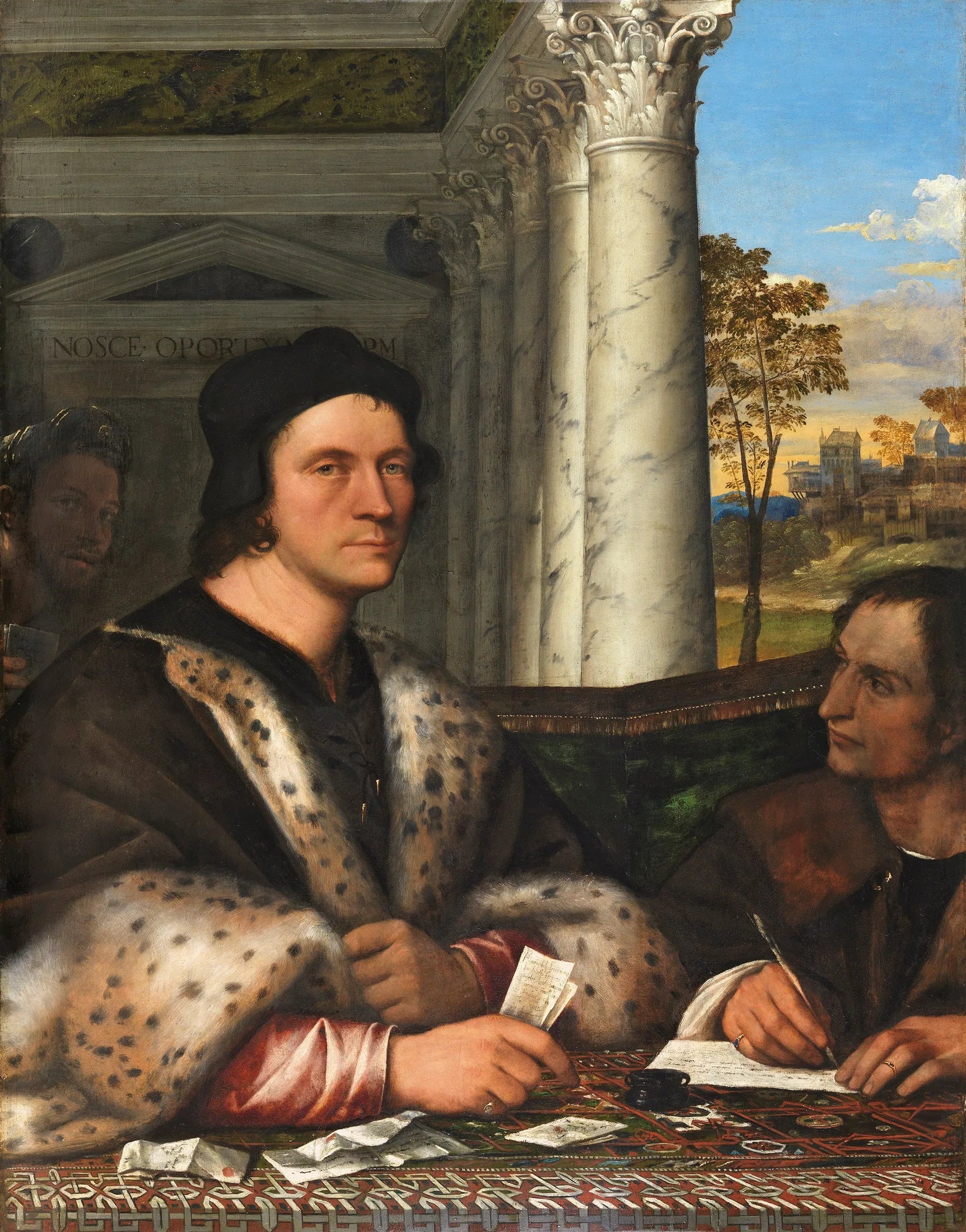 Portrait de Ferry Carondelet avec son Secrétaire - Sebastiano del Piombo image 1 reproduction artisanale de tableau