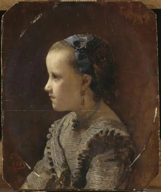 Retrato de una niña - Léon Bonnat