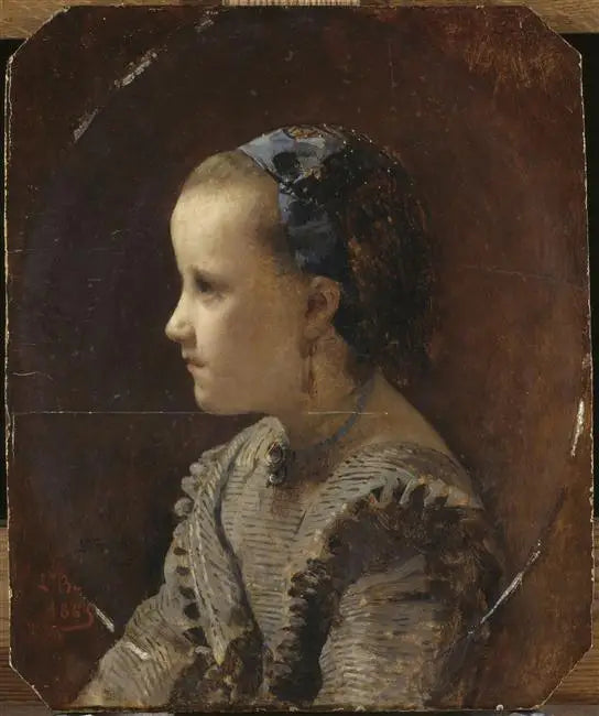 Retrato de una niña - Léon Bonnat