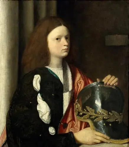 Portrait de Francesco Maria Della Rovere - Giorgione image 1 tableau peint à l’huile sur toile