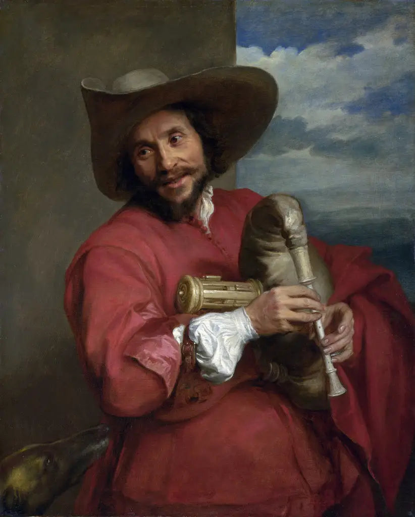 Retrato de François Langlois conocido como Chartres o Ciartres - Antoine van Dyck