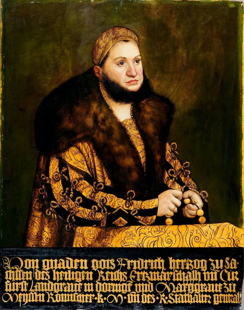 Retrato de Federico III el Sabio, elector de Sajonia - Lucas Cranach el Viejo