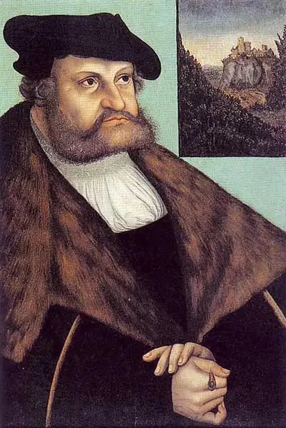 Retrato de Federico III el Sabio, elector de Sajonia - Lucas Cranach el Viejo