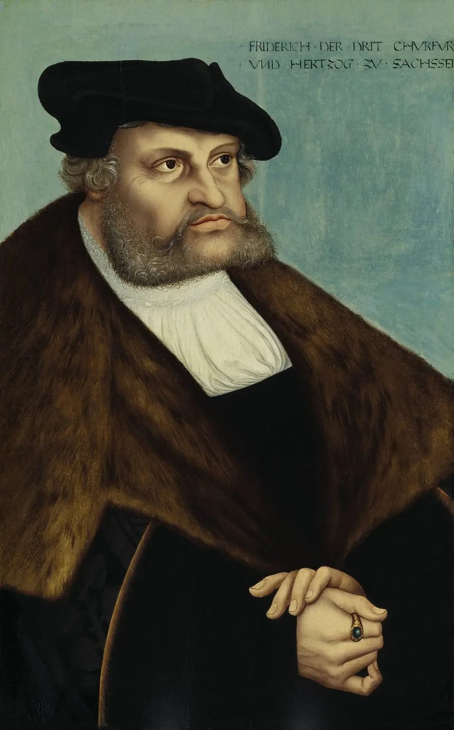 Retrato de Federico III de Sajonia - Lucas Cranach el Viejo