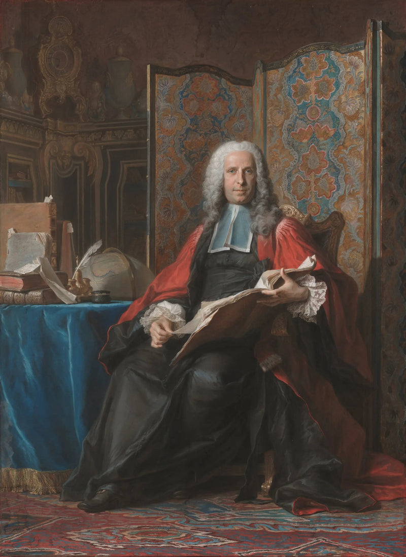 Retrato de Gabriel Bernard de Rieux - Maurice-Quentin de La Tour