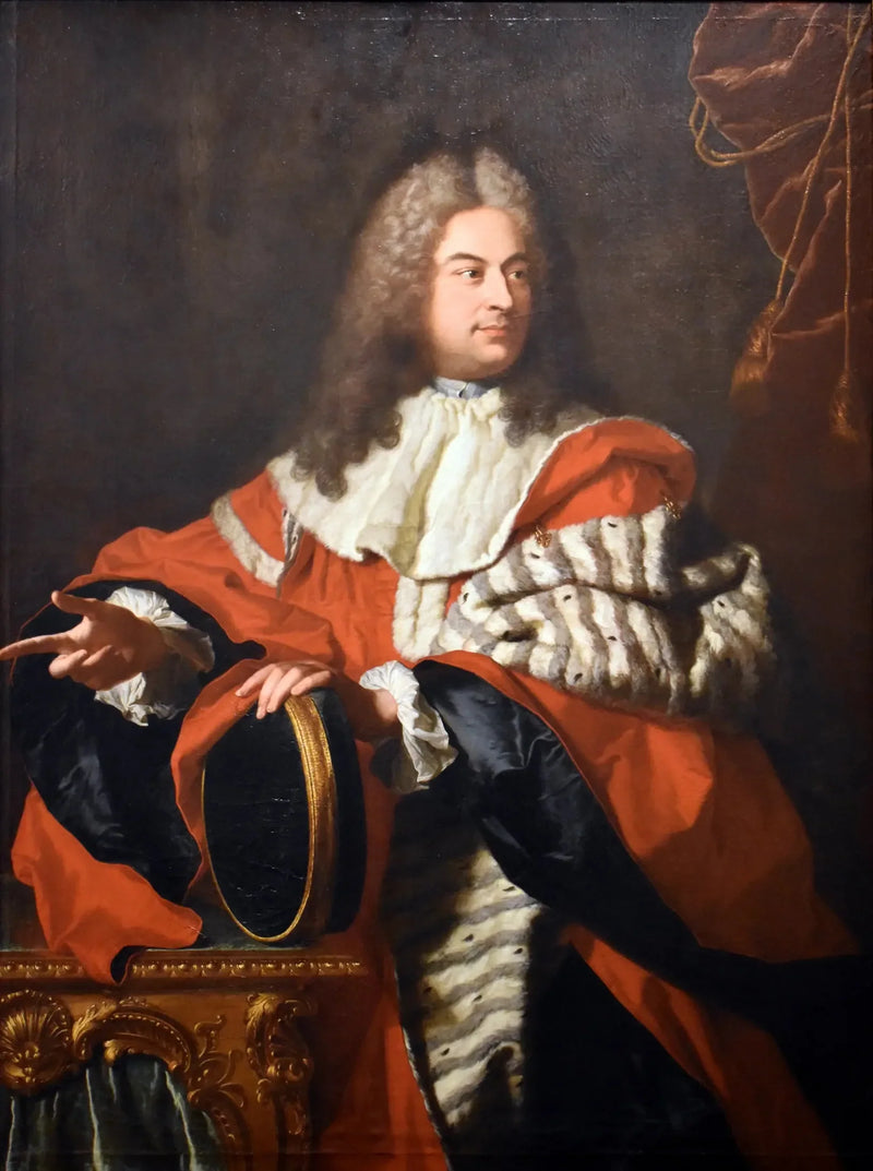 Retrato de Gaspard de Gueidan (1688-1767) en presidente a mortier. - Hyacinthe Rigaud